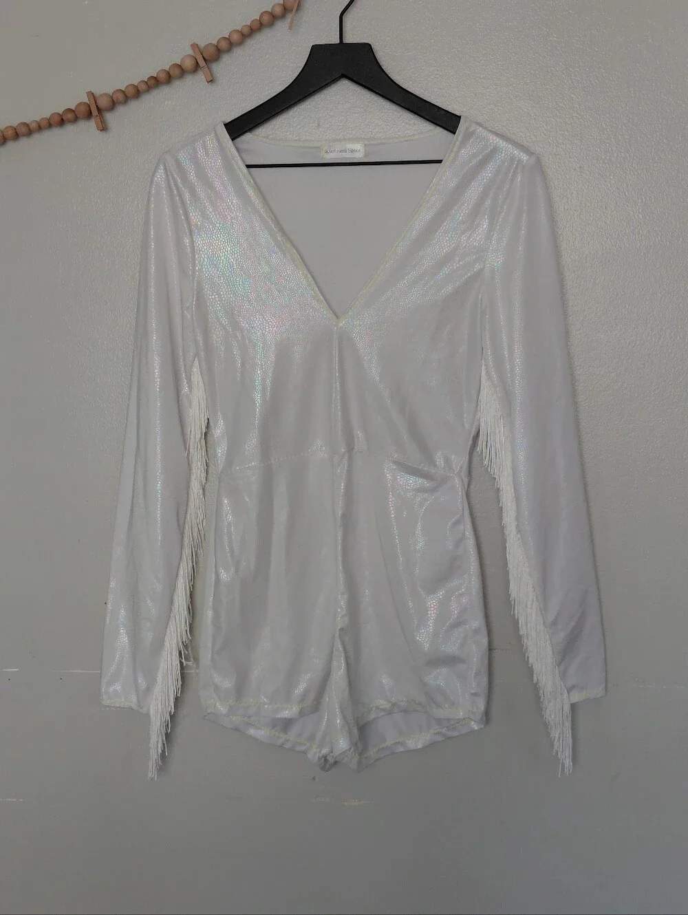 Irradescent Western Fringe Party Concert Festival Romper XS/S